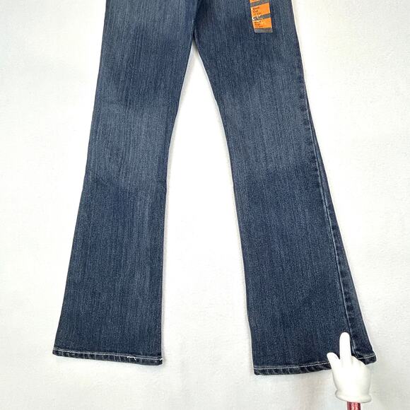 Levi's Boot Cut Jeans Adj Waist Stretch Blue Wonder Girls Sz 12 SLIM 24x27 NEW - Picture 13 of 14